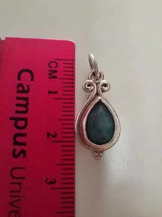 Colgante de Plata 925 y Esmeralda