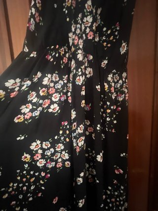 Mono largo con estampado de flores