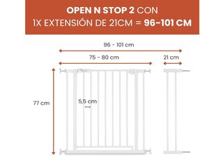 hauck Barrera de Seguridad para Bebés + 21cm
