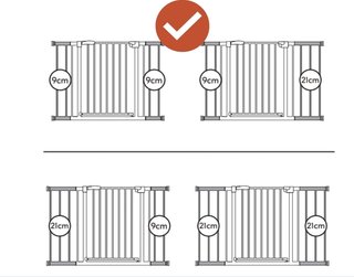 hauck Barrera de Seguridad para Bebés + 21cm