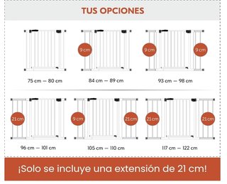 hauck Barrera de Seguridad para Bebés + 21cm