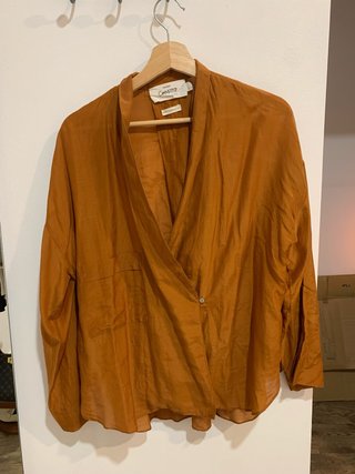 Camisa Mango naranja Talla S