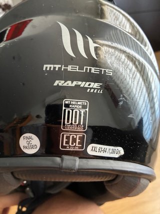 Casco de Moto MT Helmets Fibra de Vidrio XL