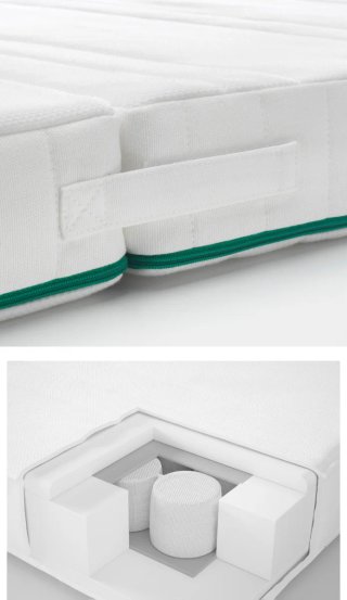 Cama extensible SLÄKT + Colchón ÖMSINT Ikea