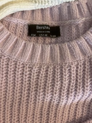 Jersey Bershka Talla XS (blanco ) talla M (lila)