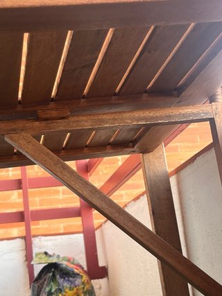 Mesa plegable exterior madera