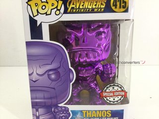 figuras modelismo funko thanos brillante morado