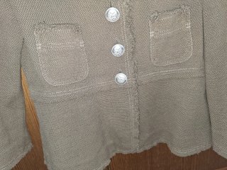 Chaqueta Estilo Tweed Verde Oliva