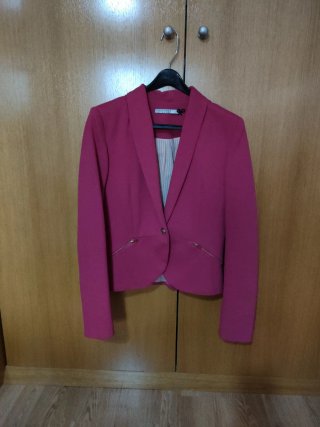 Chaqueta Stradivarius Rosa Talla S