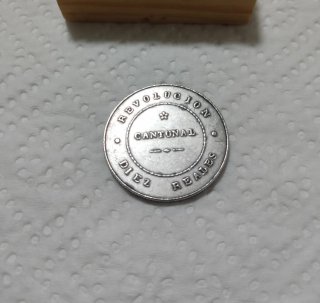 Moneda Revolución Cantonal Diez Reales