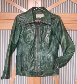 Cazadora Piel Company & Co Talla S Verde
