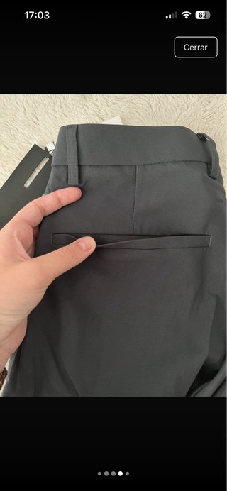 Pantalones Clásicos Gris