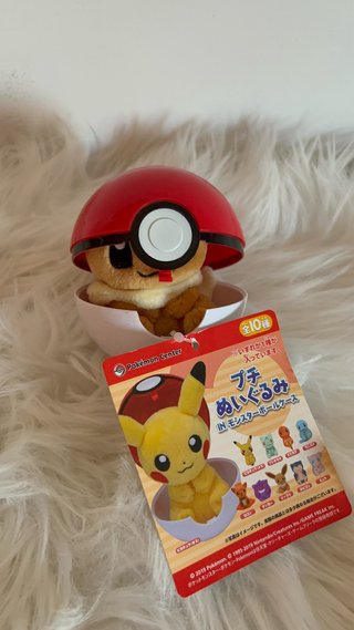 Pokemon Center Peluche Petit in Monster Ball Case