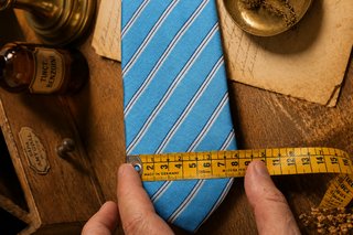 Corbata DOC Classic Azul Celeste a Rayas