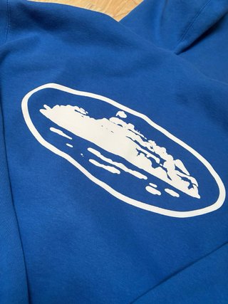 Sudadera Corteiz Azul con Cremallera