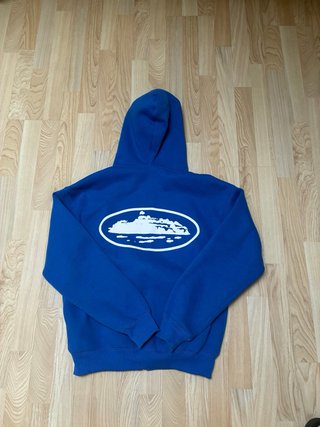 Sudadera Corteiz Azul con Cremallera