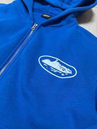 Sudadera Corteiz Azul con Cremallera