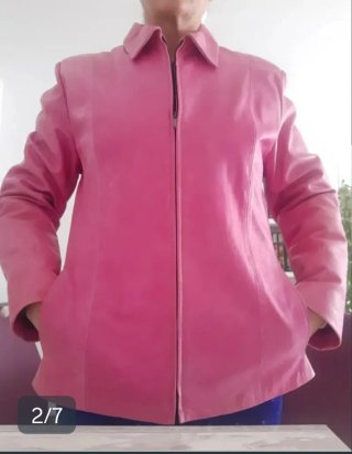 Chaqueta de piel Martin Martin, rosa Talla xxl