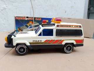 Coche Policía Teledirigido Antiguo