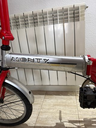 Bicicleta Plegable Monty F18 Roja + candado