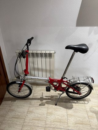 Bicicleta Plegable Monty F18 Roja + candado