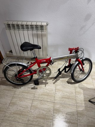 Bicicleta Plegable Monty F18 Roja + candado