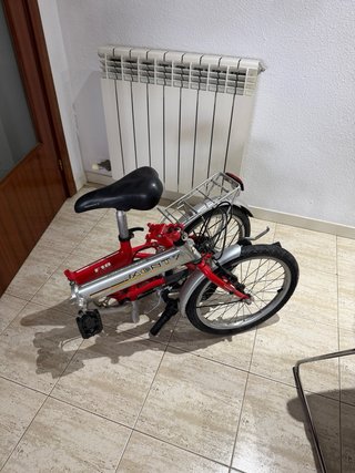 Bicicleta Plegable Monty F18 Roja + candado
