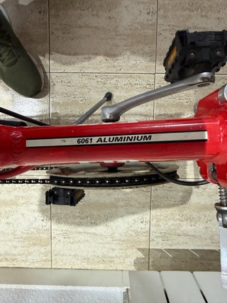 Bicicleta Plegable Monty F18 Roja + candado