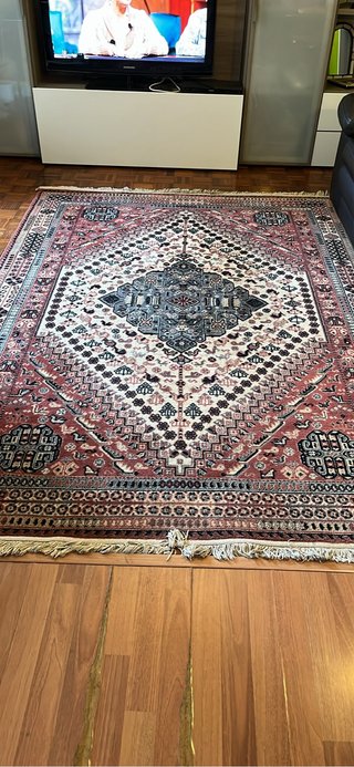 Tappeto in lana vergine 250x170 nuovo lavato