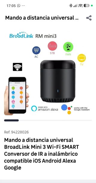BroadLink RM mini3 Mando Universal Wi-Fi 10€ cada1