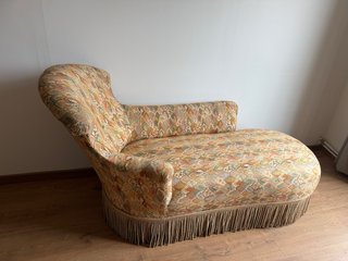 Chaise Longue Tapizada Estilo Clásico