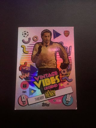 Carta Topps Vintage Vibes Thierry Henry
