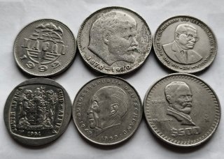 Lotto di 6 Monete Commemorative del XX Secolo