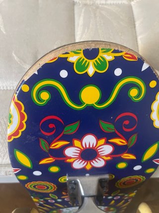 Skate con Diseño de Calavera Mexicana