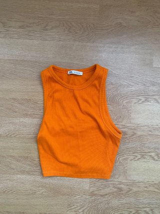 Top Zara Naranja Talla S