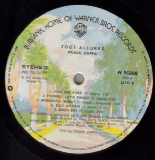 Vinilo Zappa - Zoot Allures