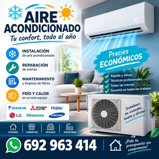 Aires Acondicionados Daikin, LG, Samsung
