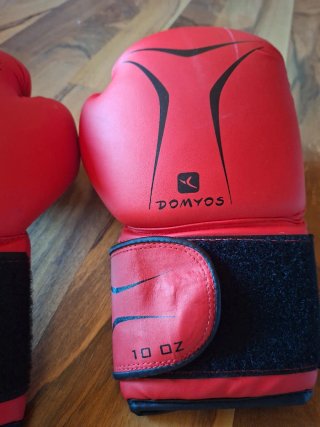 Guantes de boxeo Domyos rojos 10 oz