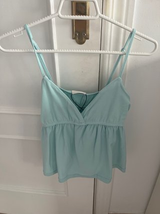 Camiseta de tirantes turquesa