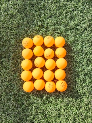 20 Pelotas de Ping Pong Naranja