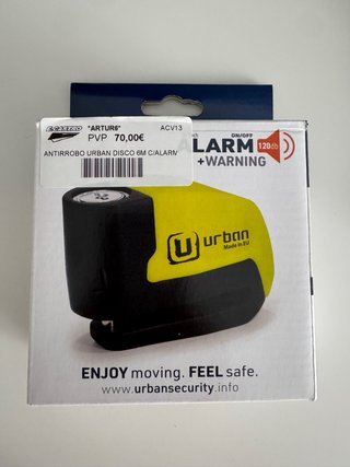 Antirrobo de Disco con Alarma Urban