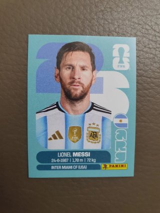 Cromo Panini Lionel Messi - World Cup 2026