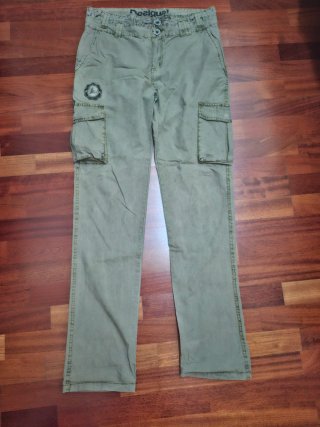 Pantalón Cargo Desigual Verde Oliva