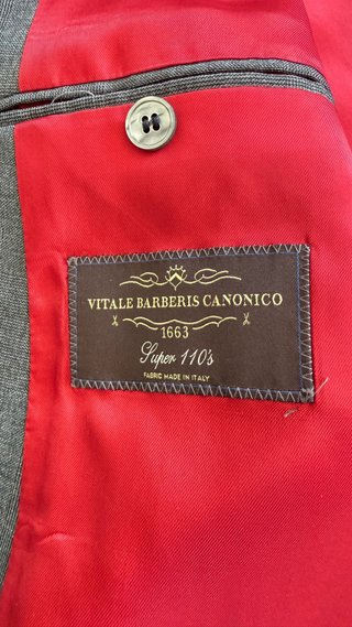 Chaqueta de traje gris para hombre