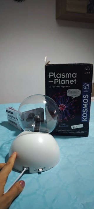 Lámpara Esfera Plasma Kosmos 12cm