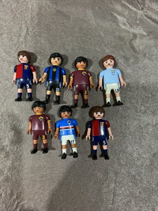 Set 7 Personaggi Playmobil Calciatori