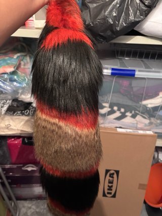 Cazadora de pelo multicolor