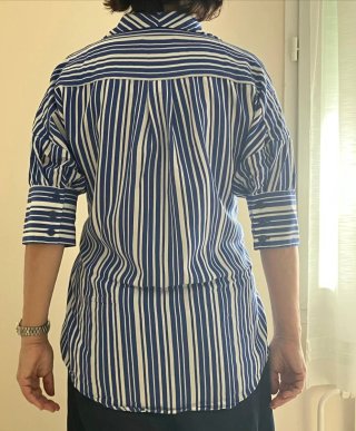 Camisola de Rayas Azul y Blanca