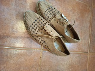 Zapatos de Mujer Trenzados Beige