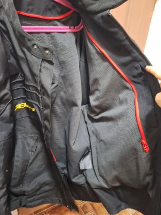 Chaqueta de Moto Negra Racing